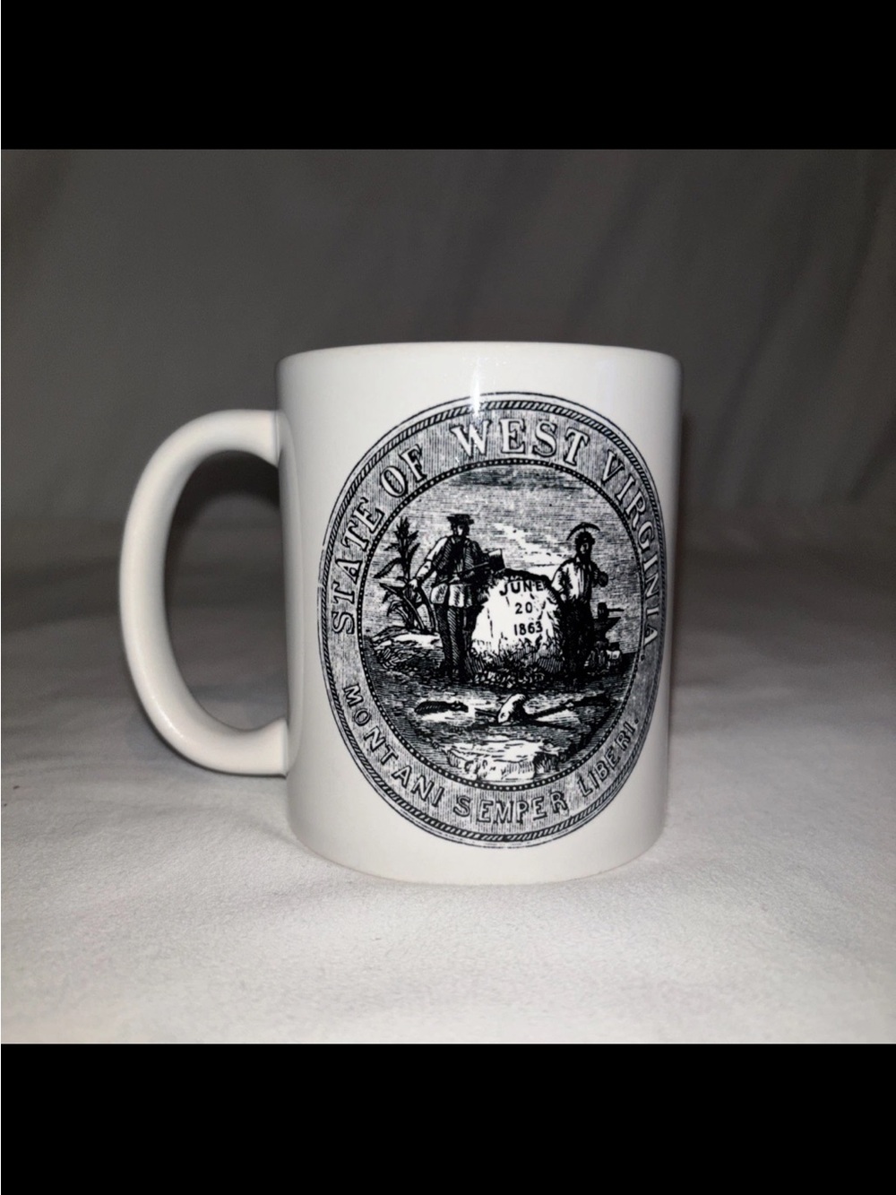 White State Seal Ceramic Coffee Mug - West Virginia Design - Picture 3 of 6
